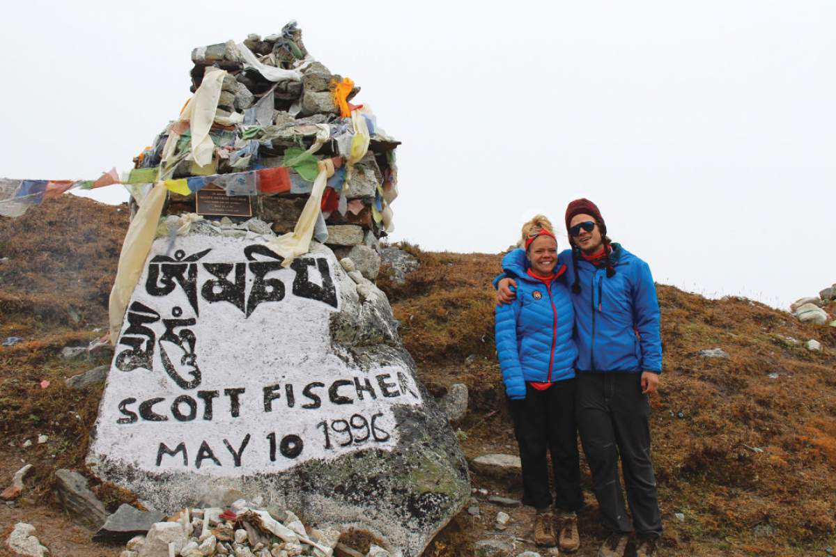 Picture of Scott Fischer's Children on Mt. Everest on Marty Singley Blog